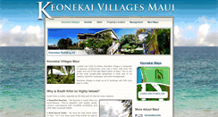 Desktop Screenshot of keonekaivillagesmaui.com